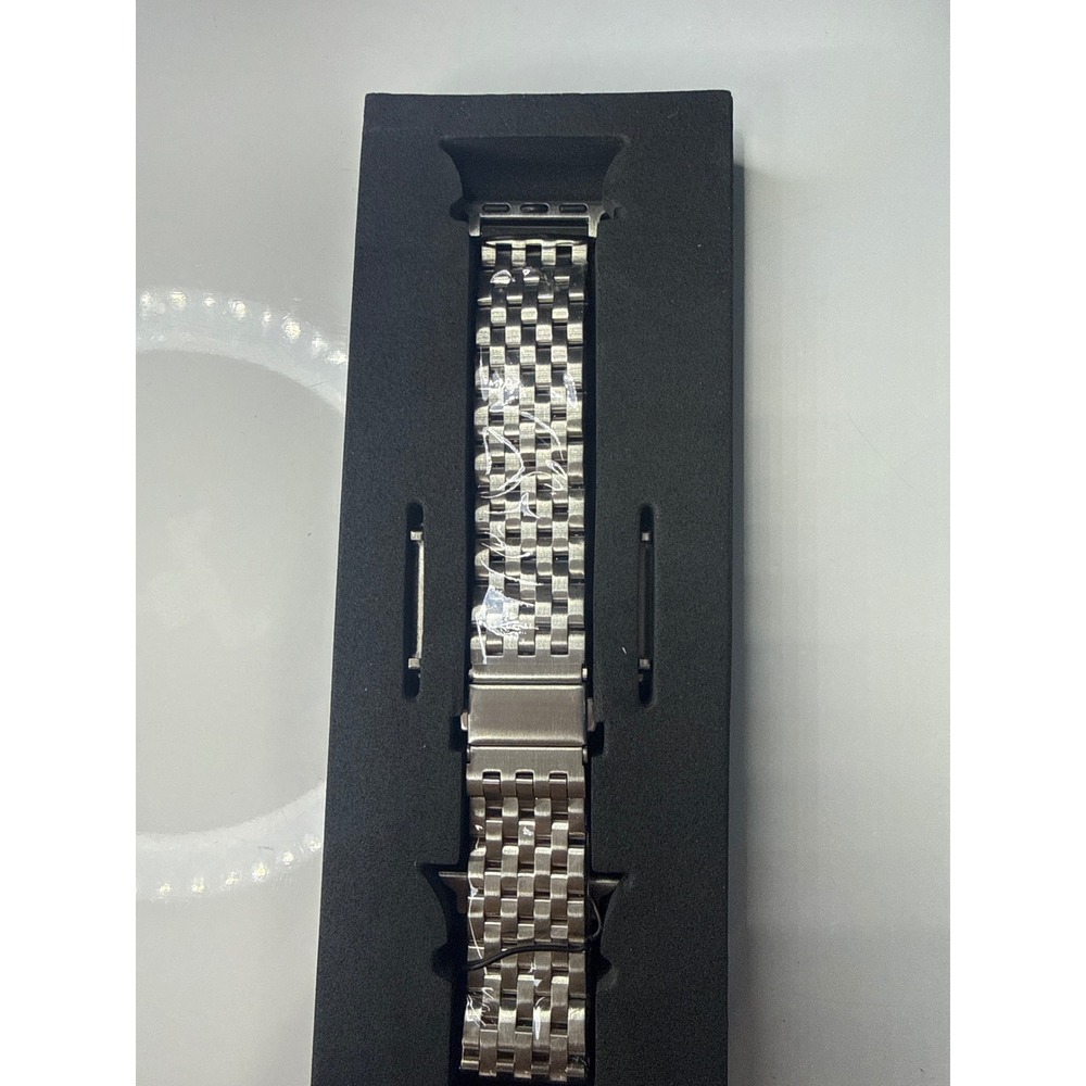 Posh Tech Remy Steel Silver Stainless Steel Band for Apple Watch All Models
